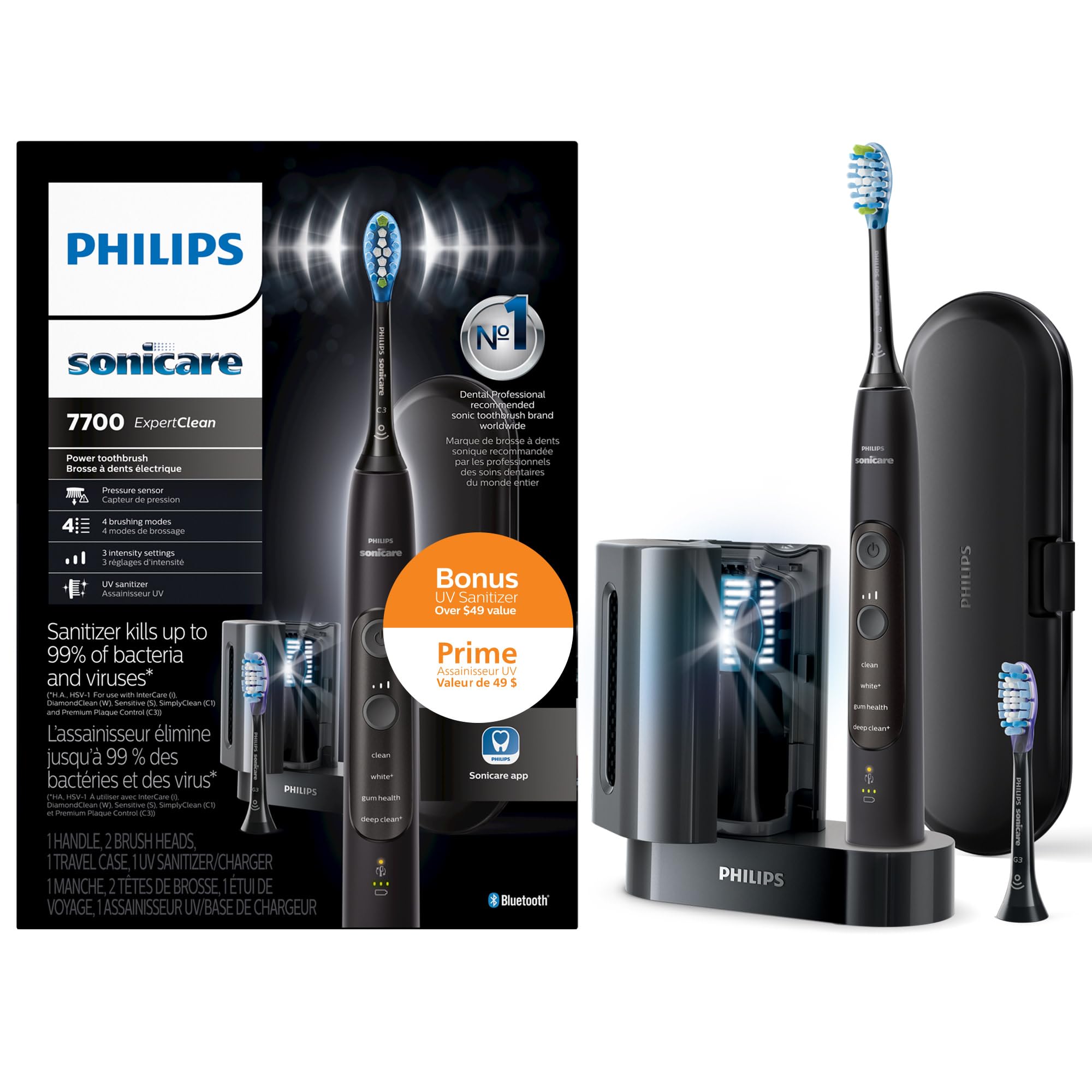 Philips Sonicare ExpertClean 電動歯ブラシ ExpertClean 7300 エキスパートクリーン HX9627/01 | Philips
